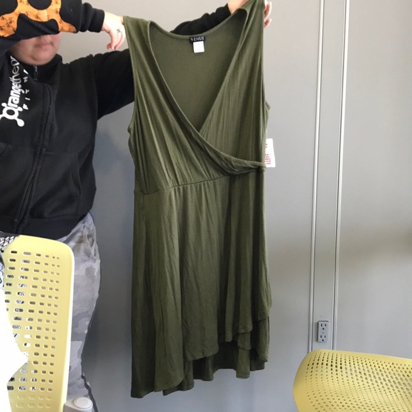 Venus Olive Colored Dress - Picture 2 of 2